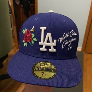 LA Dodgers Side Patch Fitted 7 5/8 (Anniversary edition)